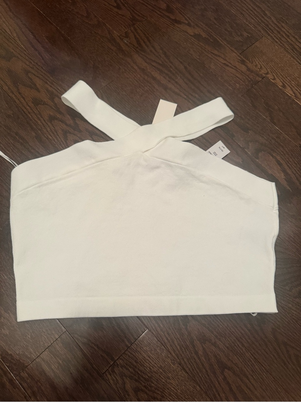 Aritzia Babaton Sculpt Knit Crop Top - White - Size 2X
